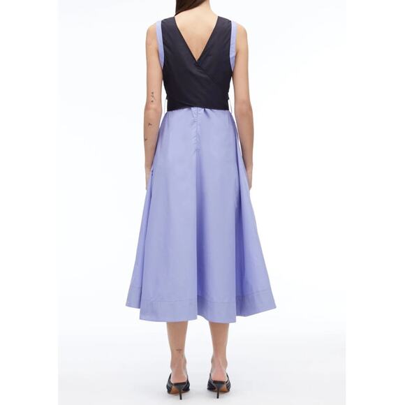 3.1 Phillip Lim Hyacinth Midnight Poplin Sleeveless Dress Size 10 - Picture 12 of 12